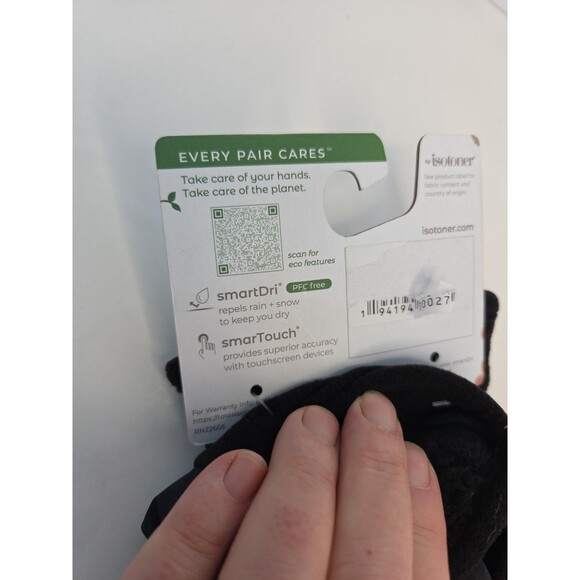 Brand new isotoner echo comfort women's one size smart dry with smart touch - Picture 2 of 6